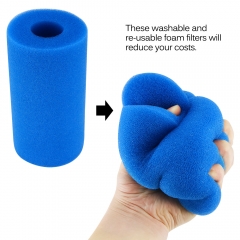 Blue Swimming Pool Filter Foam Reusable Washable Sponge Cartridge Filter Foam